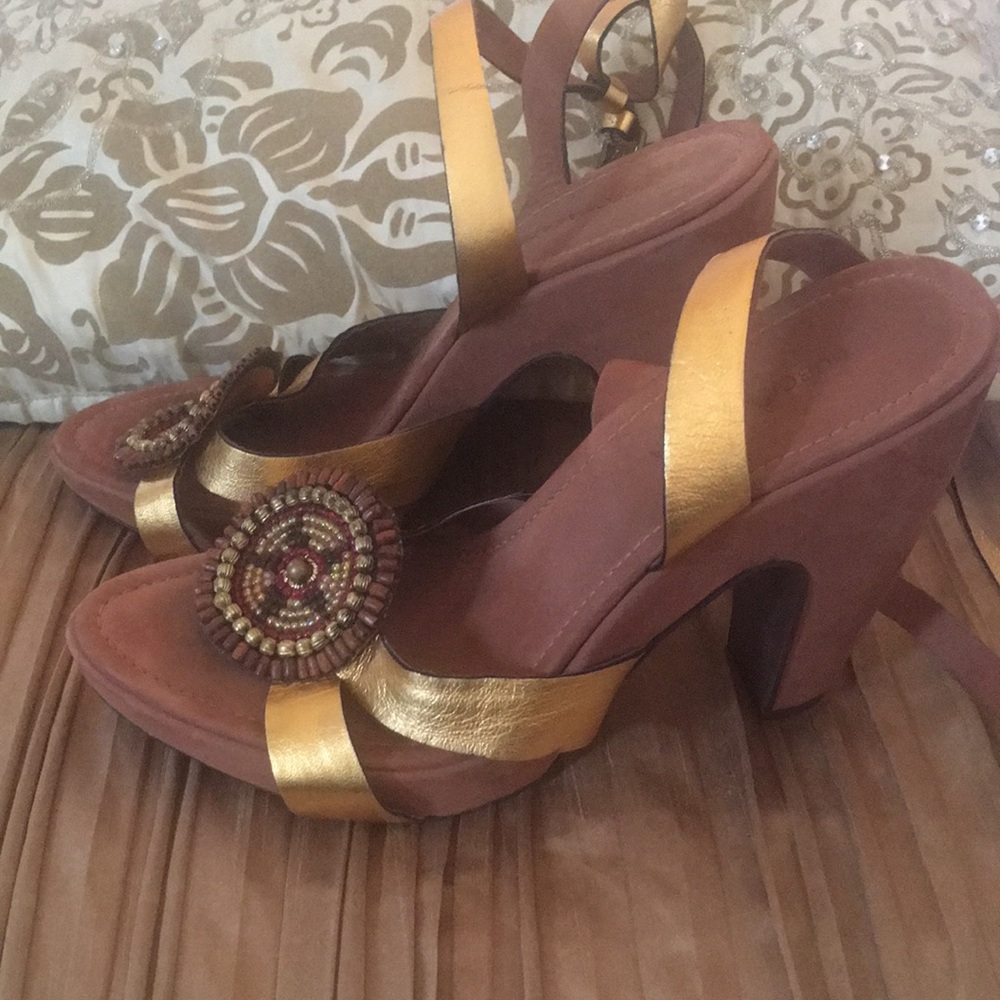 BCBG Maxazria -Wrap Block Heel Sandals